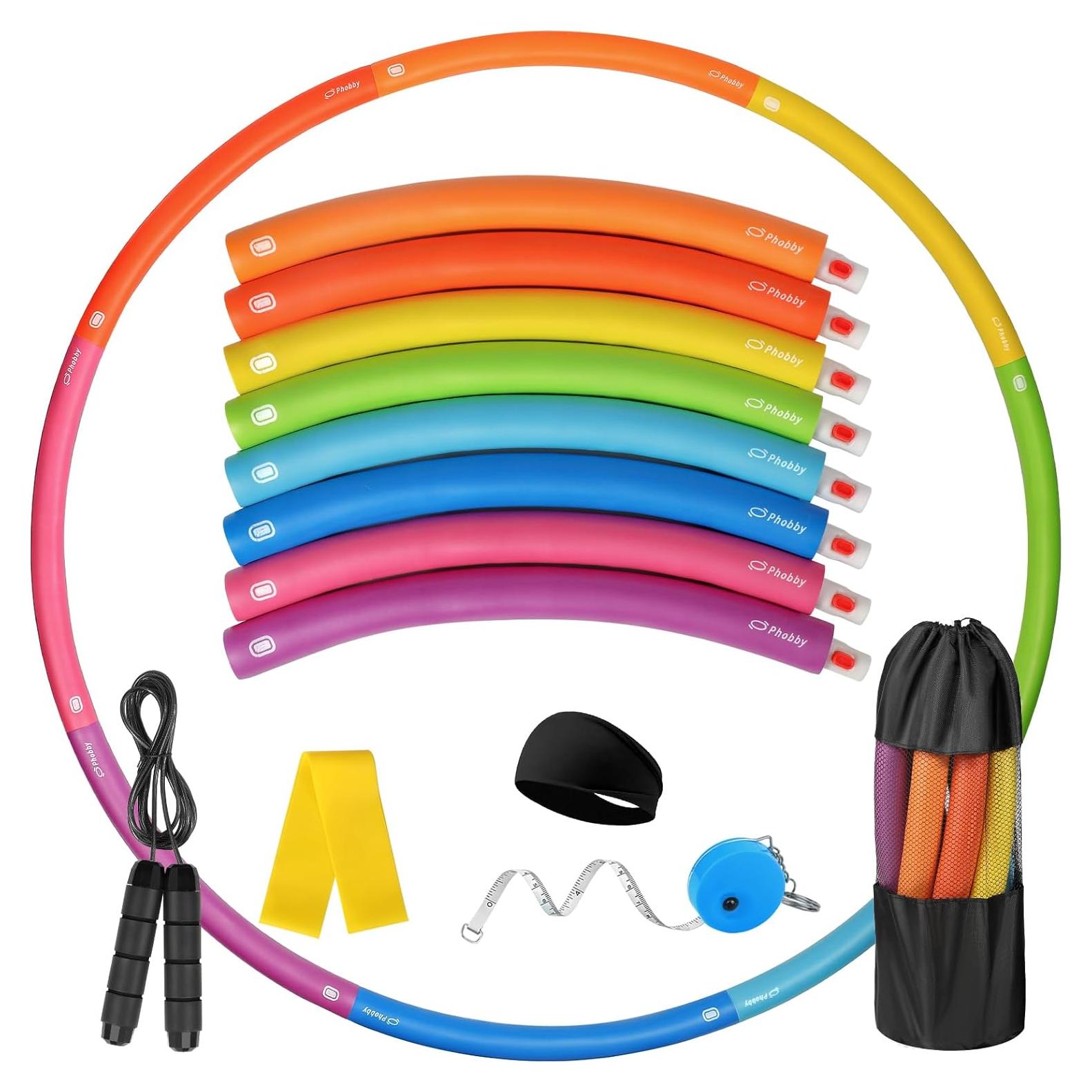 Aro de Ejercicio Phobby HOOP V2 1.27kg Ajustable con Cuerda