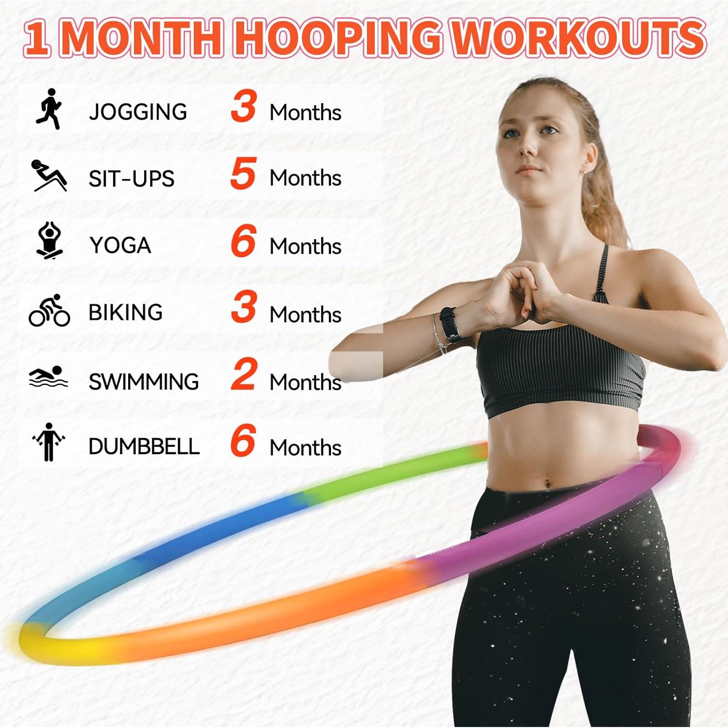 Aro de Ejercicio Phobby HOOP V2 1.27kg Ajustable con Cuerda