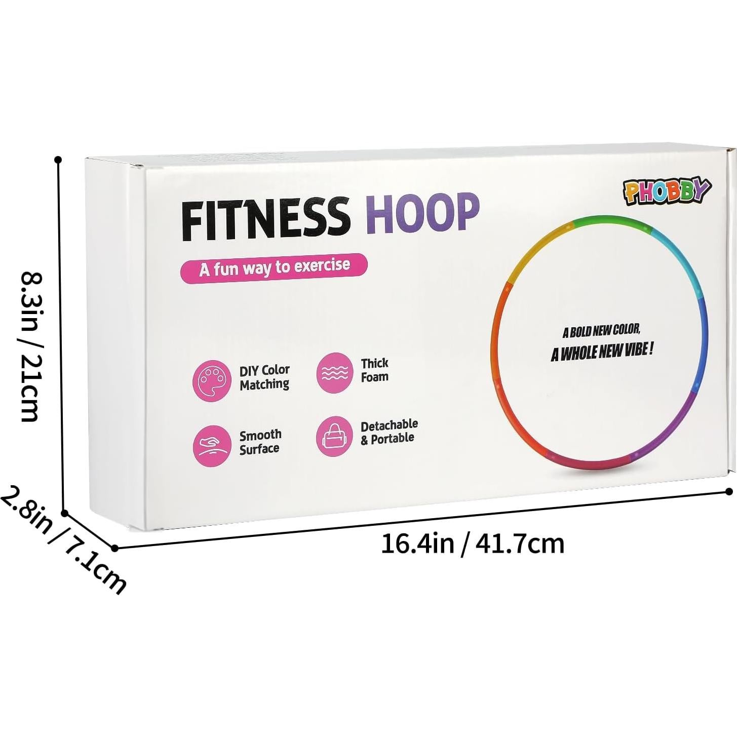 Aro de Ejercicio Phobby HOOP V2 1.27kg Ajustable con Cuerda
