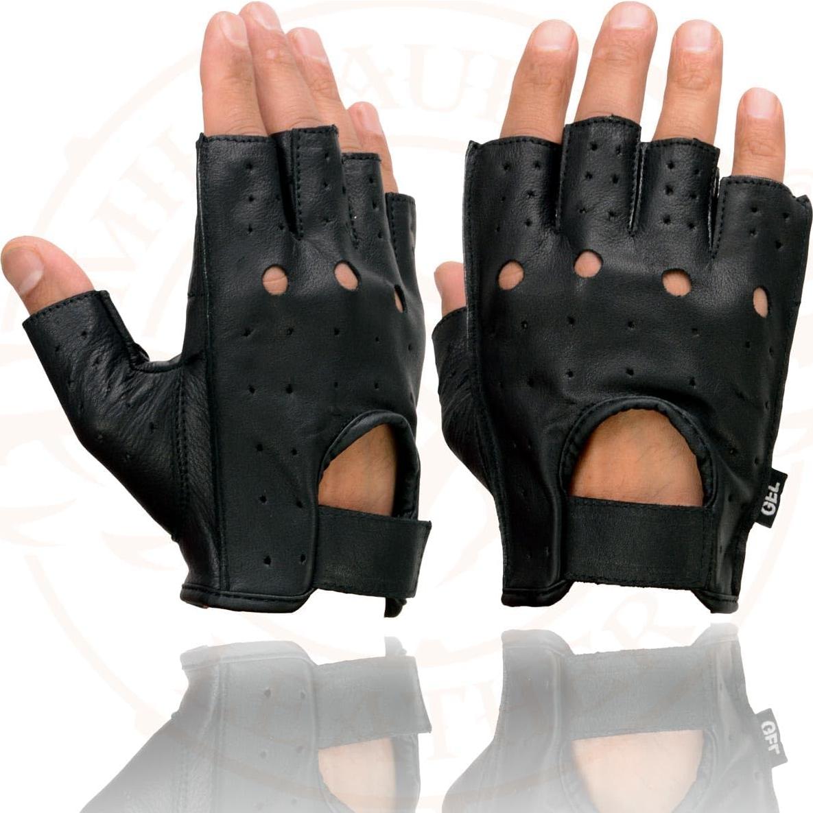 Guantes de motocicleta Milwaukee Leather SH195 con gel y nudillos