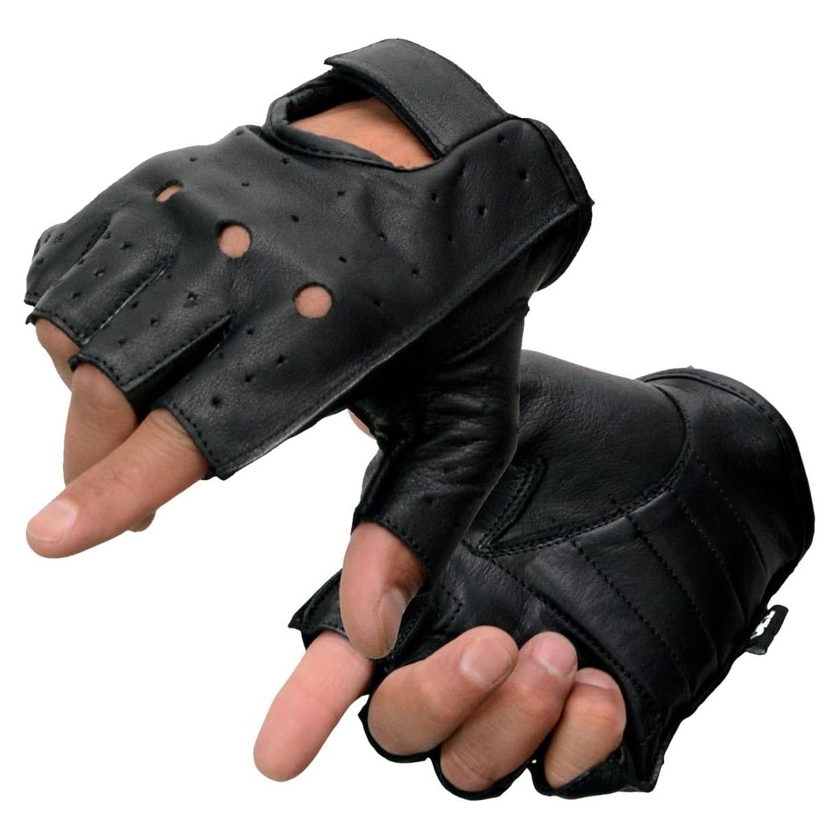 Guantes de motocicleta Milwaukee Leather SH195 con gel y nudillos