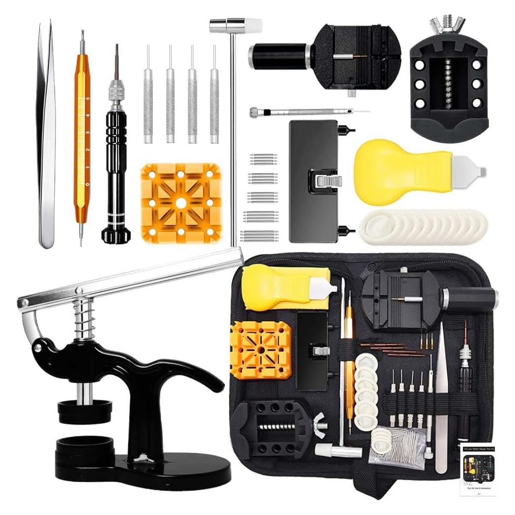 Kit de Herramientas de Reparación de Reloj GLDCAPA 142 Piezas