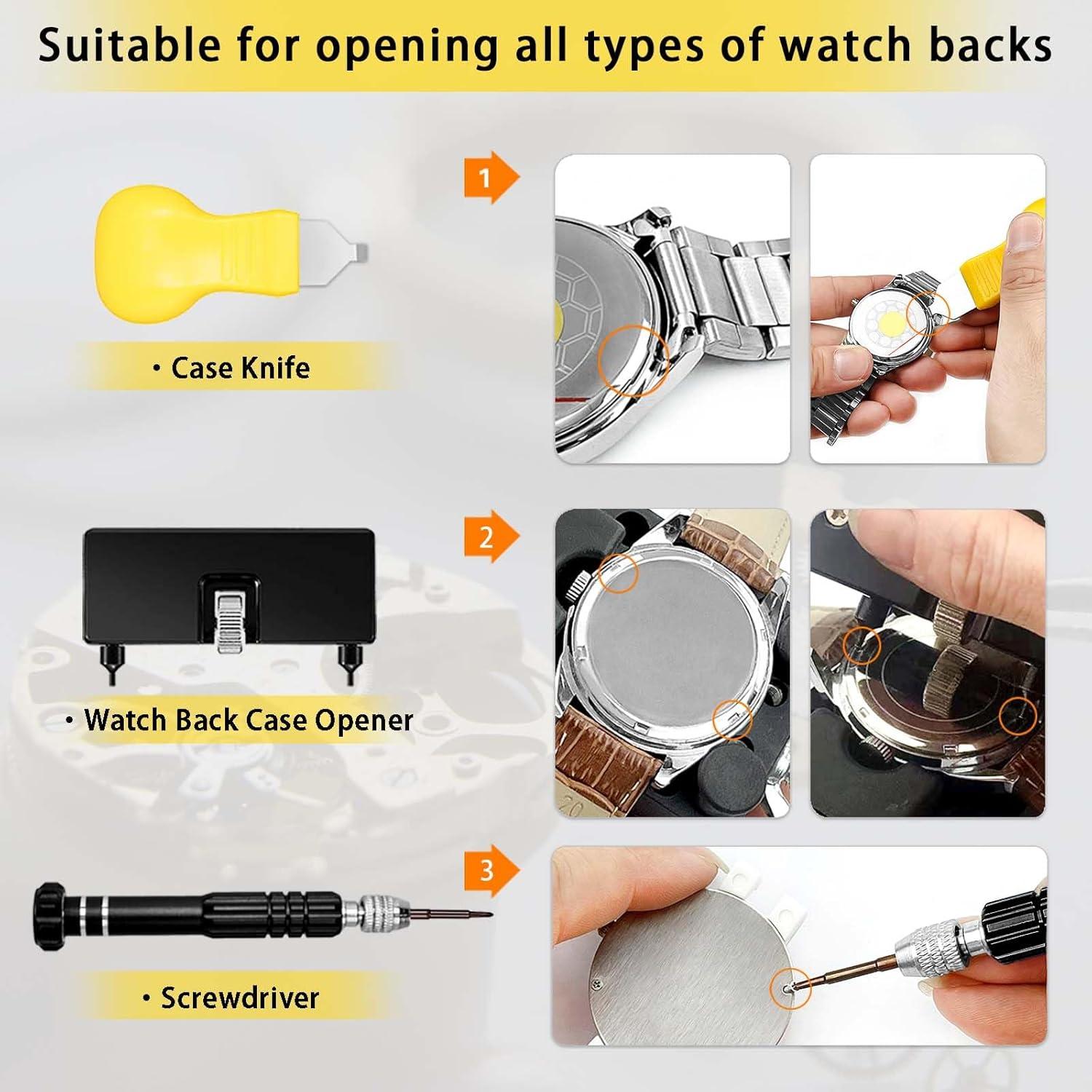 Kit de Herramientas de Reparación de Reloj GLDCAPA 142 Piezas