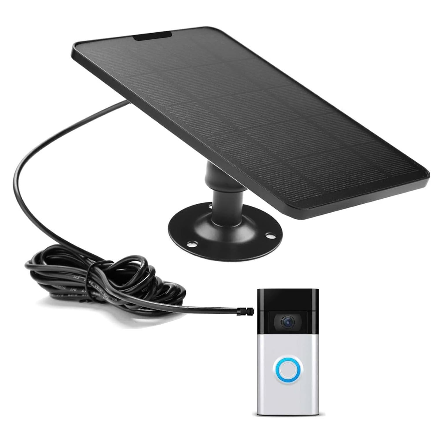 Cargador Solar dosili para Ring Timbre Video 2da Gen 4W