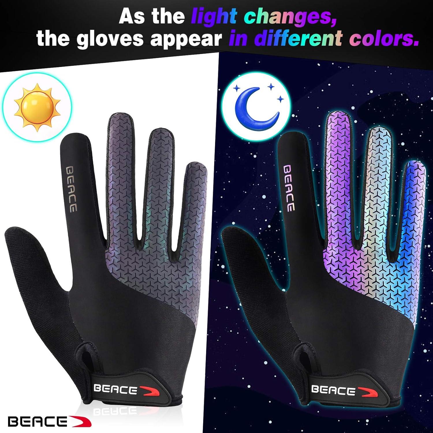 Guantes de Ciclismo BEACE Táctiles para Mujeres Colorido