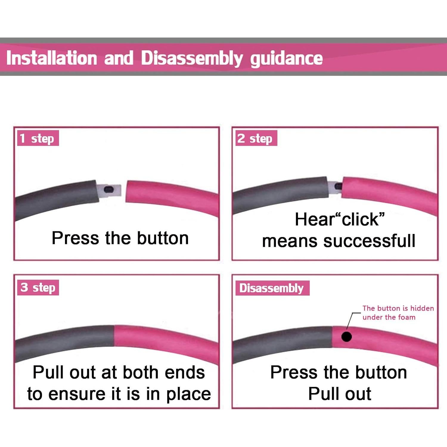 Aro de Ejercicio Ajustable Auoxer TQE-089 96.5 cm 0.86 kg