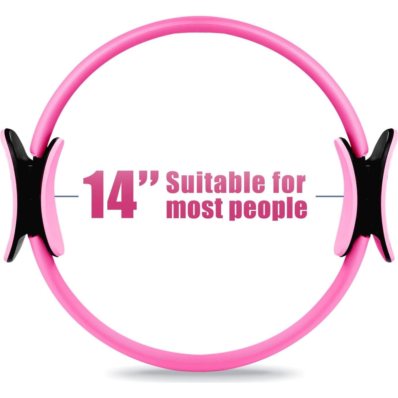 Anillo de Pilates RitFit 35.56 cm Rosa - Círculo Mágico Fitness