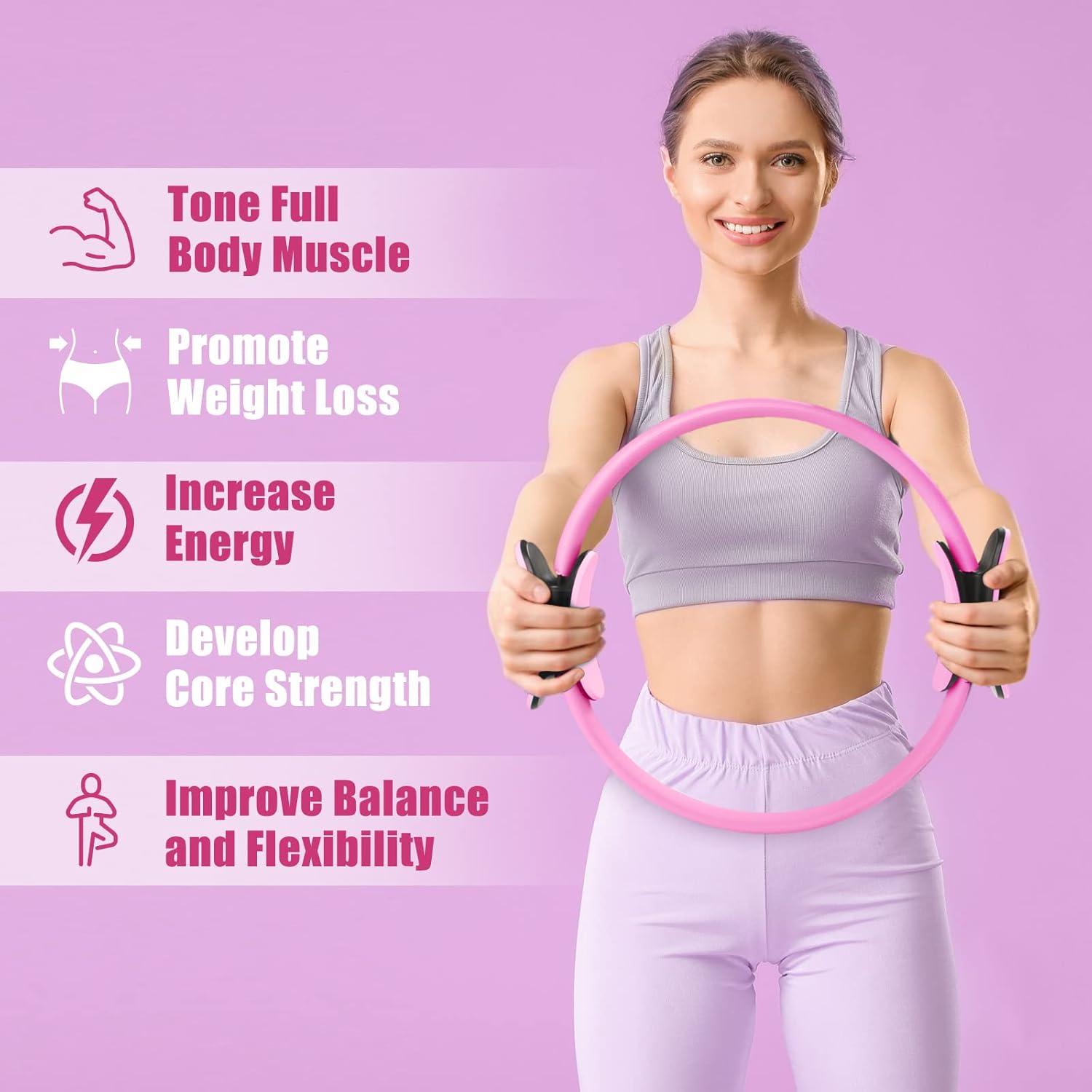 Anillo de Pilates RitFit 35.56 cm Rosa - Círculo Mágico Fitness