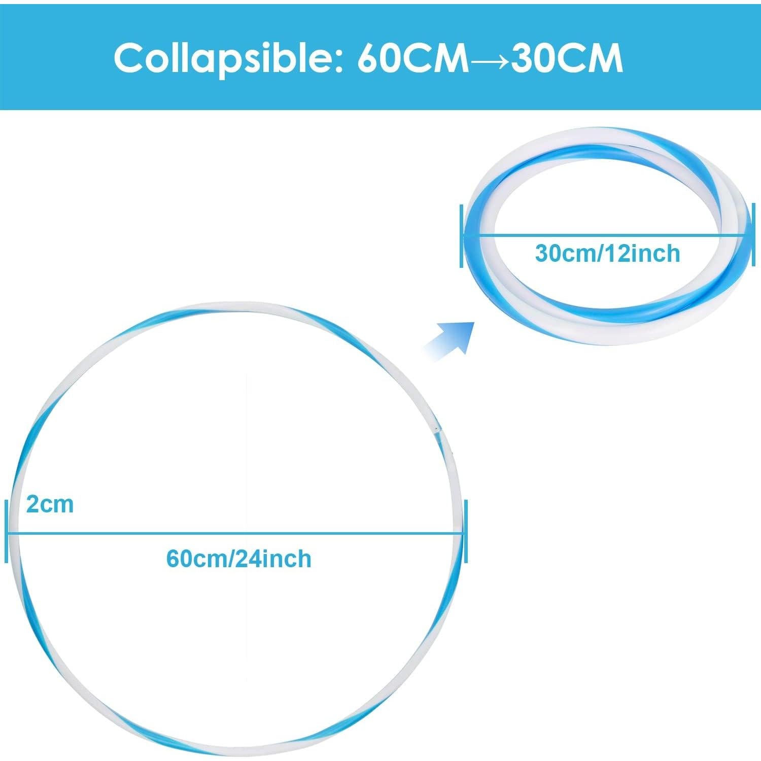 Aro de Fitness LED CAULYA 24" (60.96cm) Plegable para Adultos y Niños