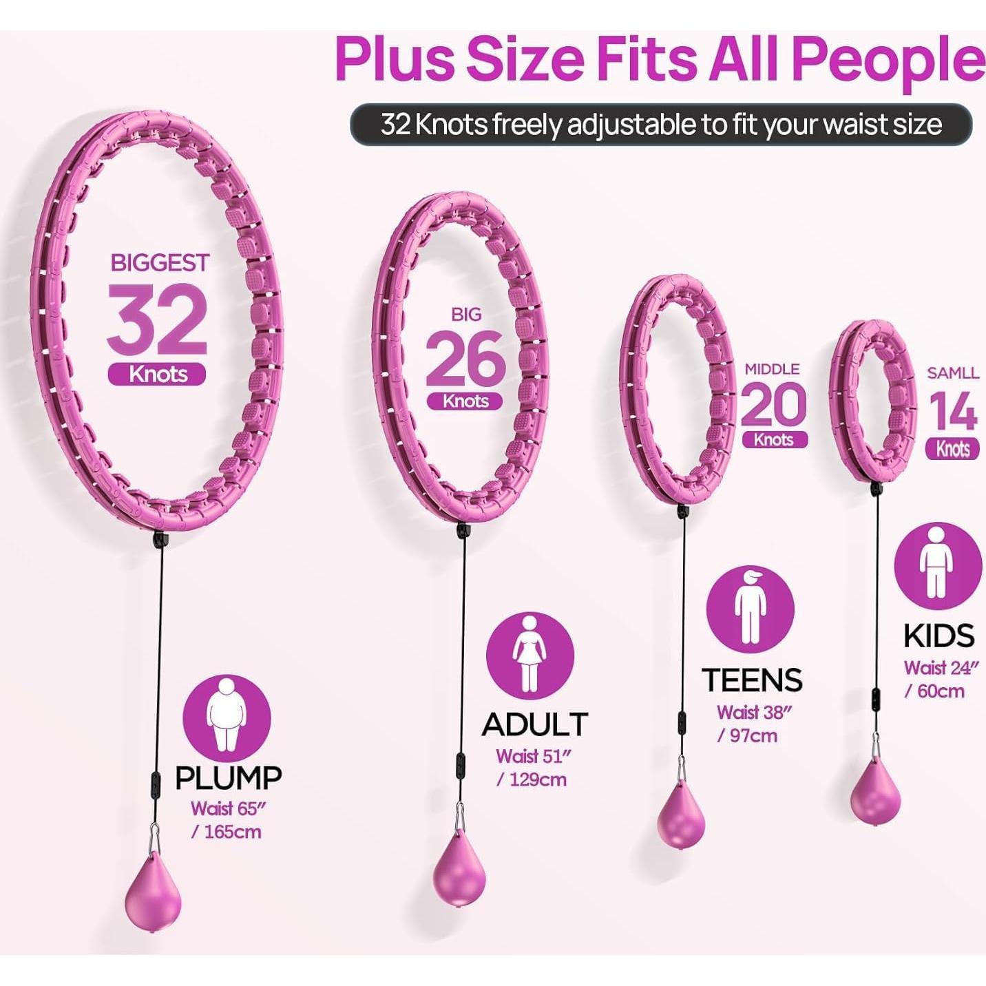 Aro de Ejercicio Inteligente APzek U1-Pur-32kn 32 Nudos 165 cm