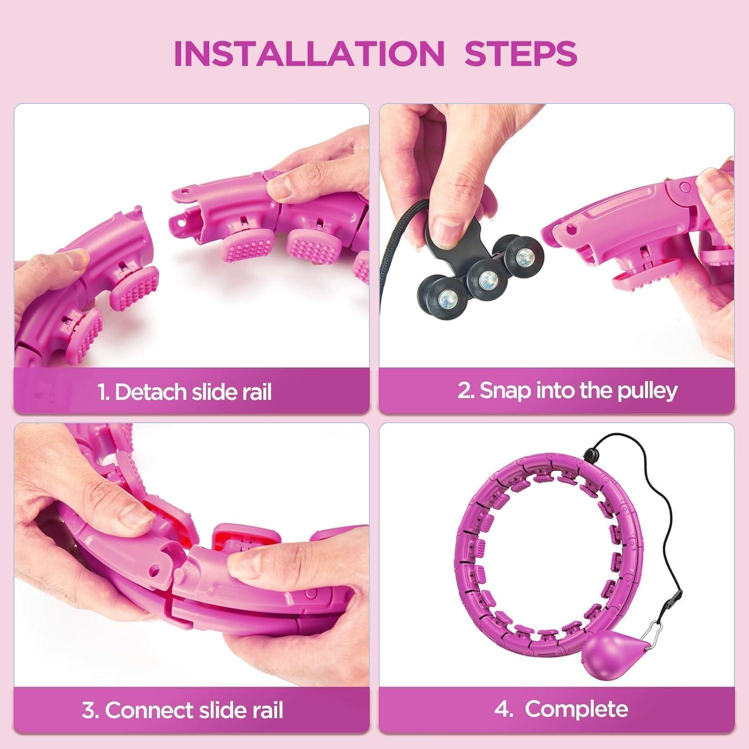 Aro de Ejercicio Inteligente APzek U1-Pur-32kn 32 Nudos 165 cm