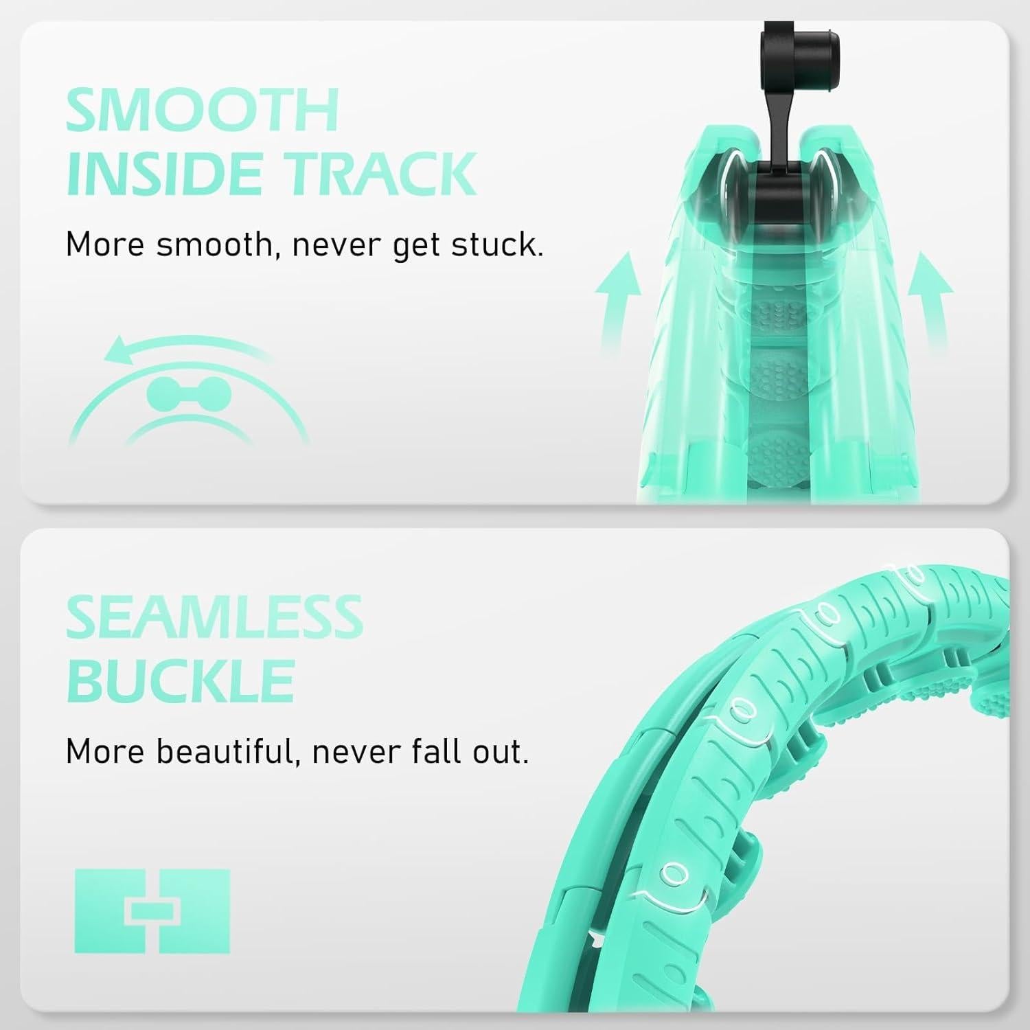 Aro de Hula Ponderado JLoibao D5-C 168 cm 32 Enlaces Ajustables