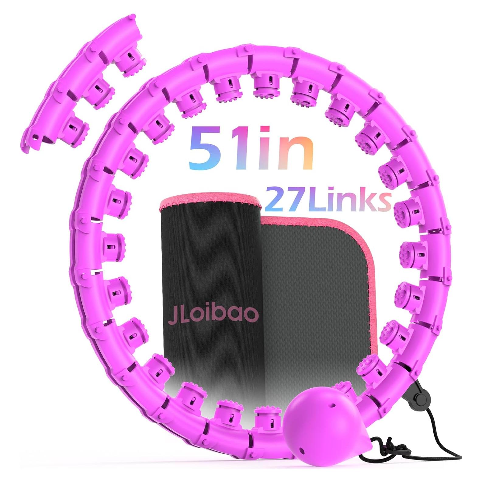 Aro de Hula Ponderado JLoibao 51" con Entrenador de Cintura