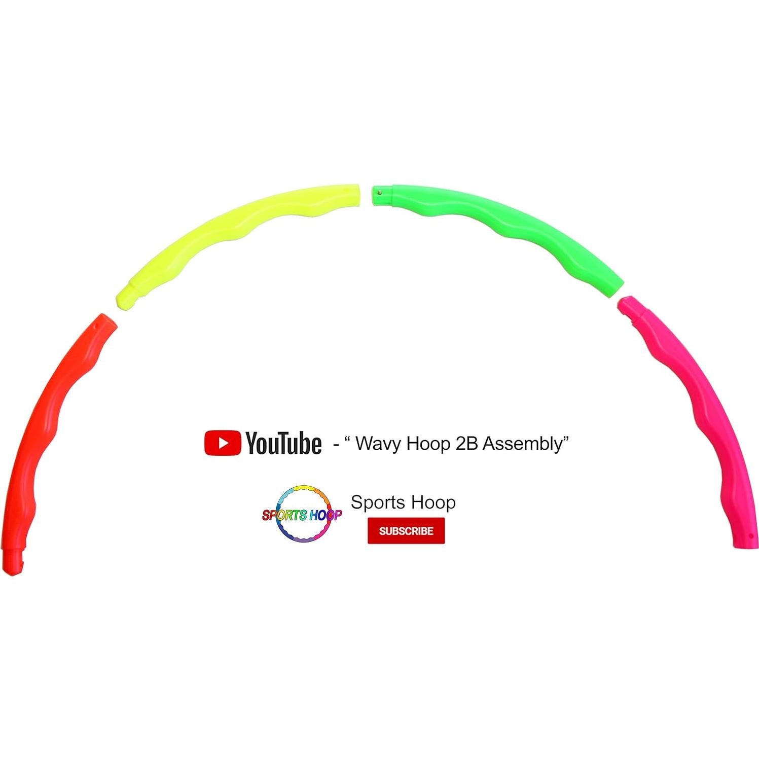 Aro de Ejercicio Ponderado Sports Hoop 0.8kg 103cm Neon