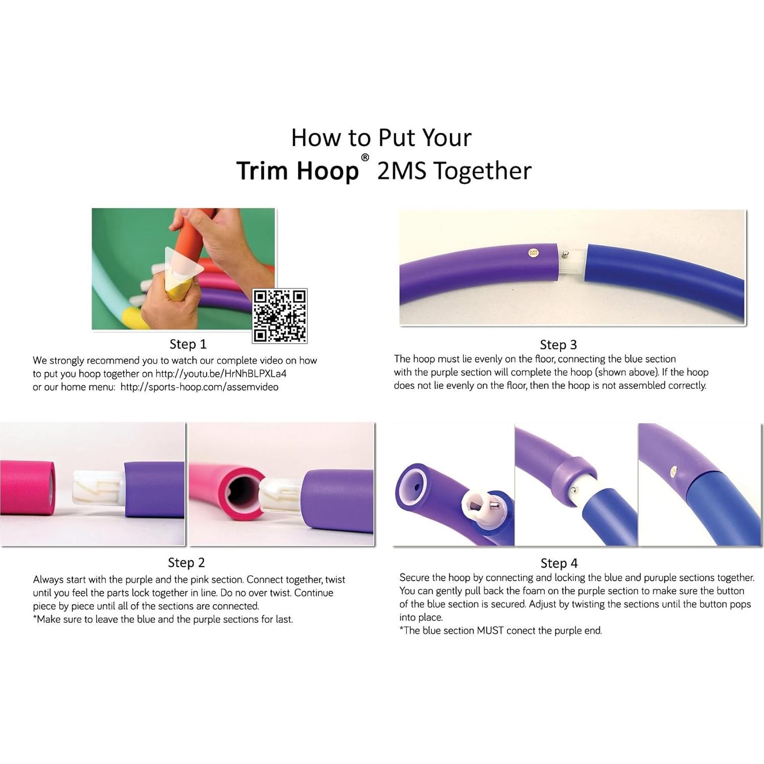 Hula Hoop Deportivo con Peso Sports Hoop Trim Hoop 2MS 1kg