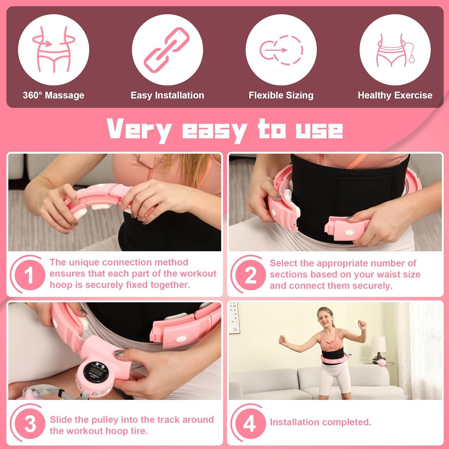 Aro de Entrenamiento LED Sonkoloro con Peso y Masaje