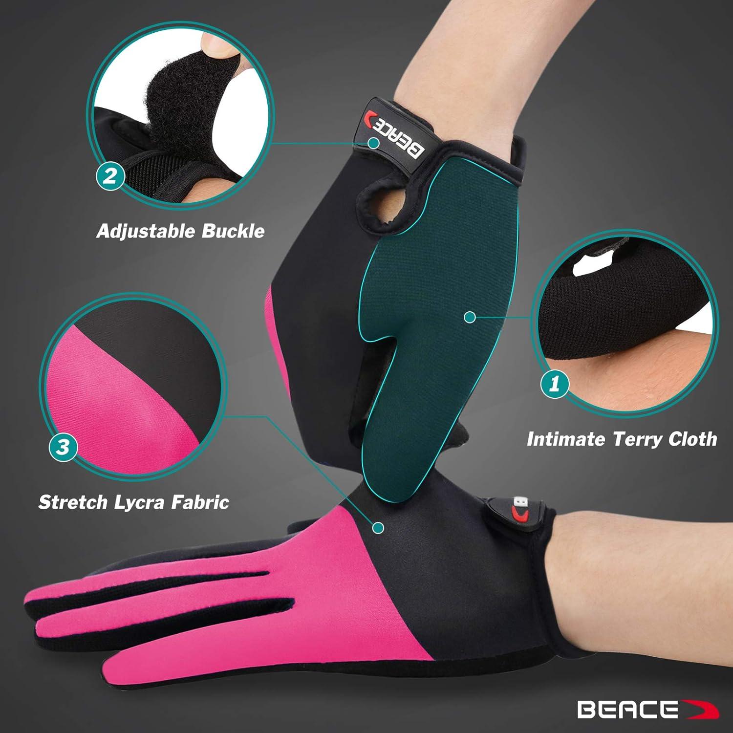 Guantes de Ciclismo BEACE Talla S Antideslizantes y Transpirables