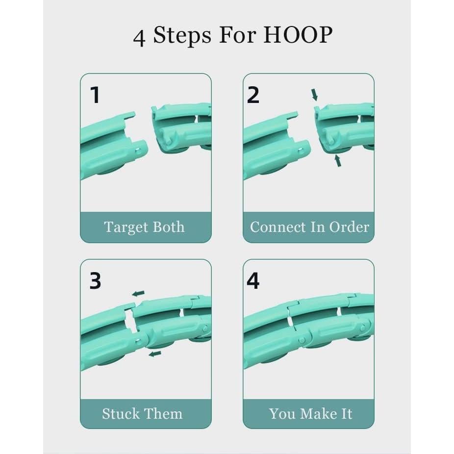 Aro Hula Ponderado Inteligente Genérico 24 Nudos Ajustable