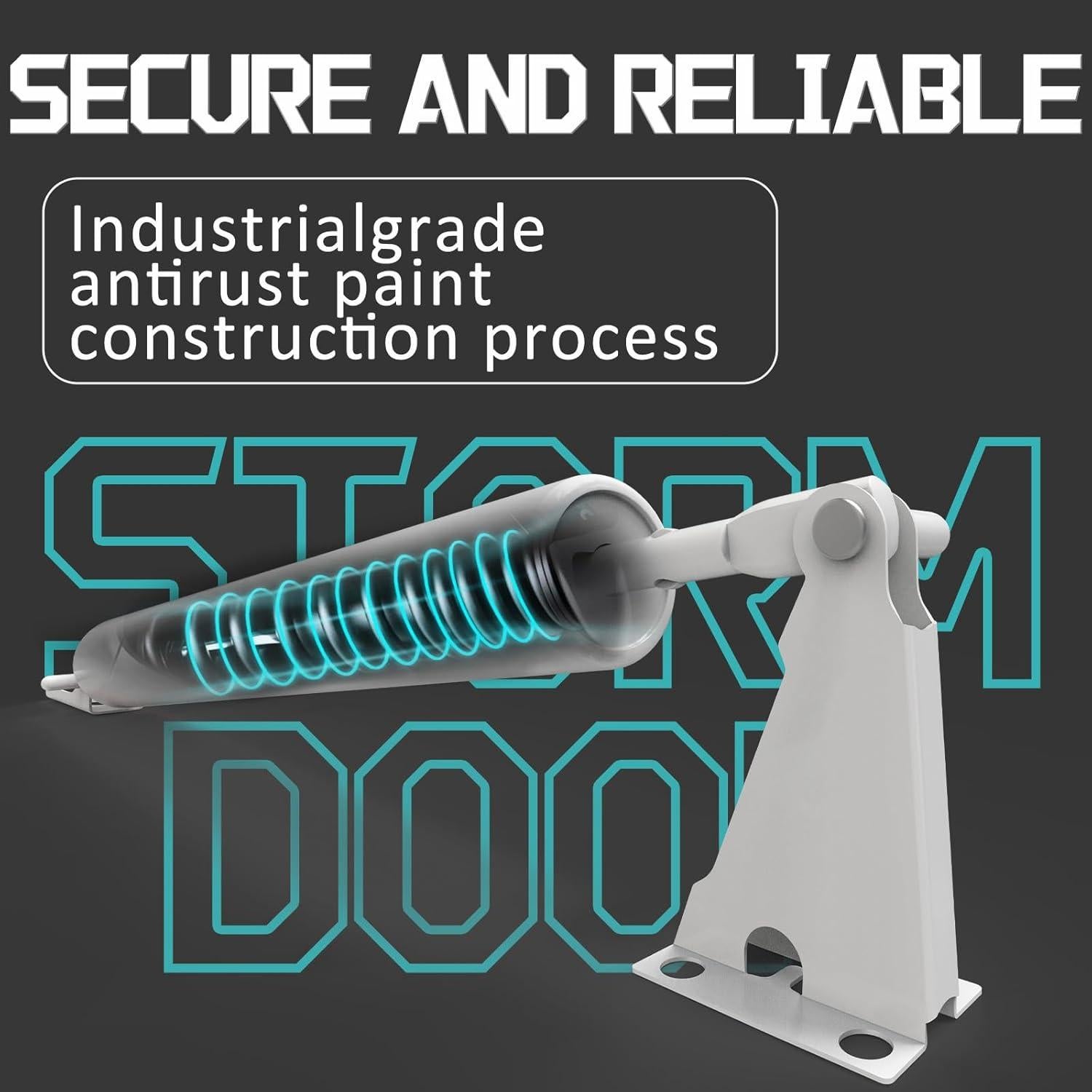 Cerradura de Puerta de Tormenta Luleyjor V150WH 2 Piezas Blanca