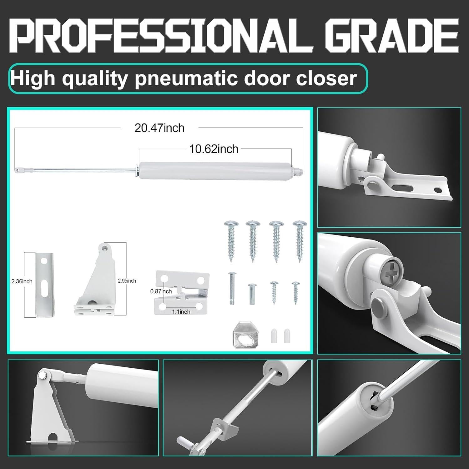 Cerradura de Puerta de Tormenta Luleyjor V150WH 2 Piezas Blanca