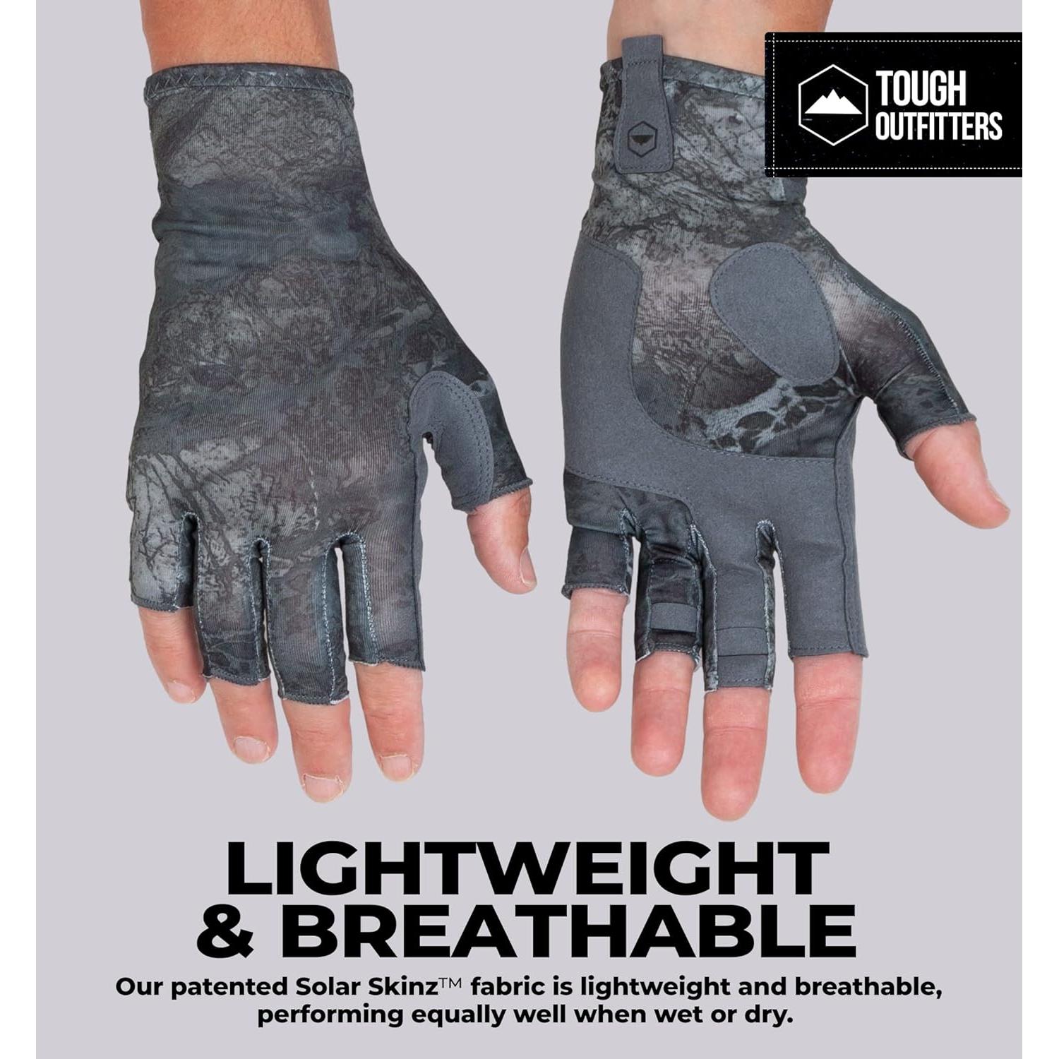 Guantes de Pesca Tough Outdoors - Sin Dedos, UPF 50+