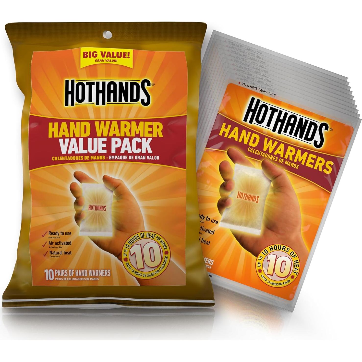 Calentadores de Manos HotHands - Paquete de 10 Unidades