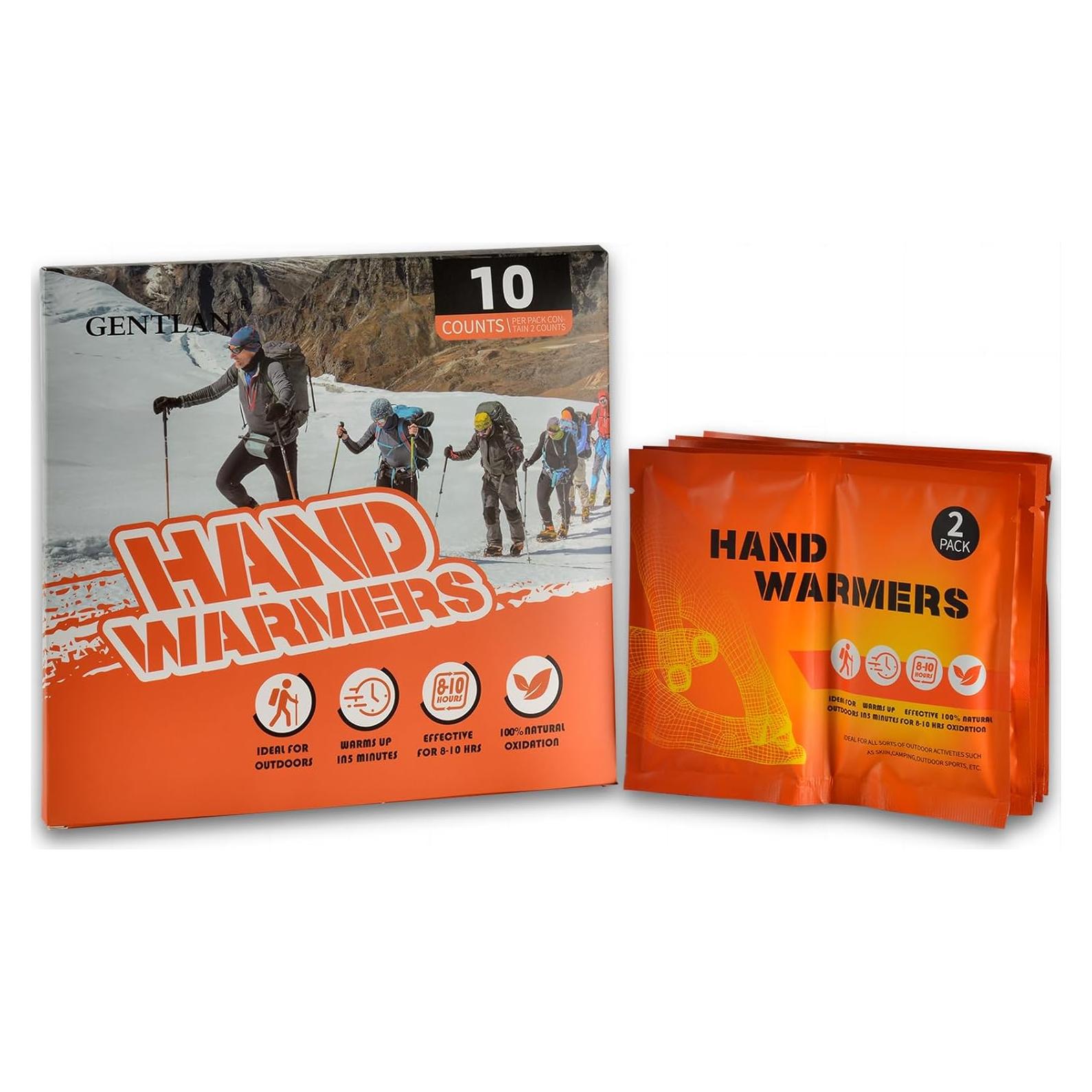 Calentadores de Manos GENTLAN HW-10P Desechables 10 Unidades