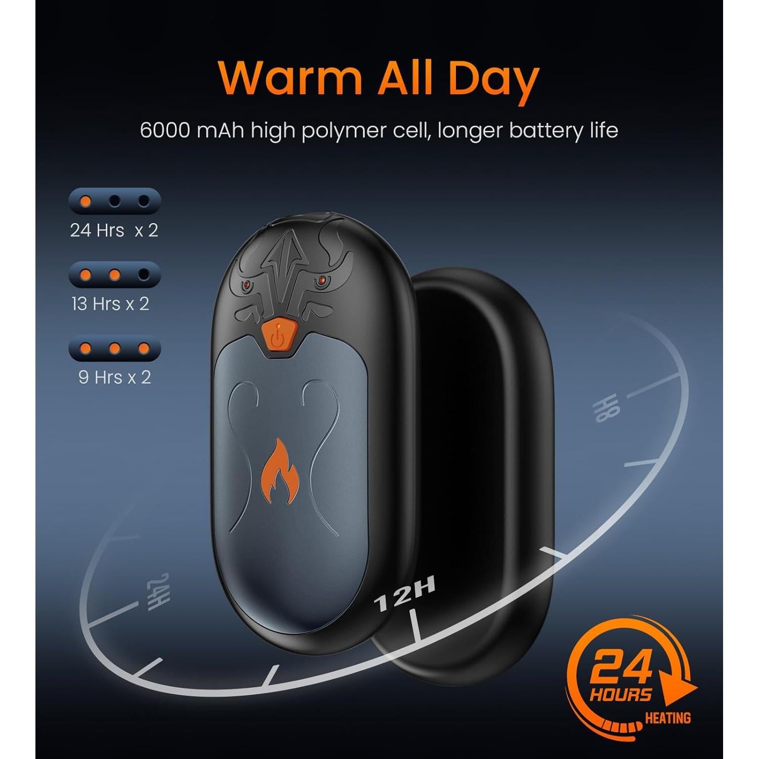 Calentadores de Manos Recargables HAWANA TT-09, 24h Calor