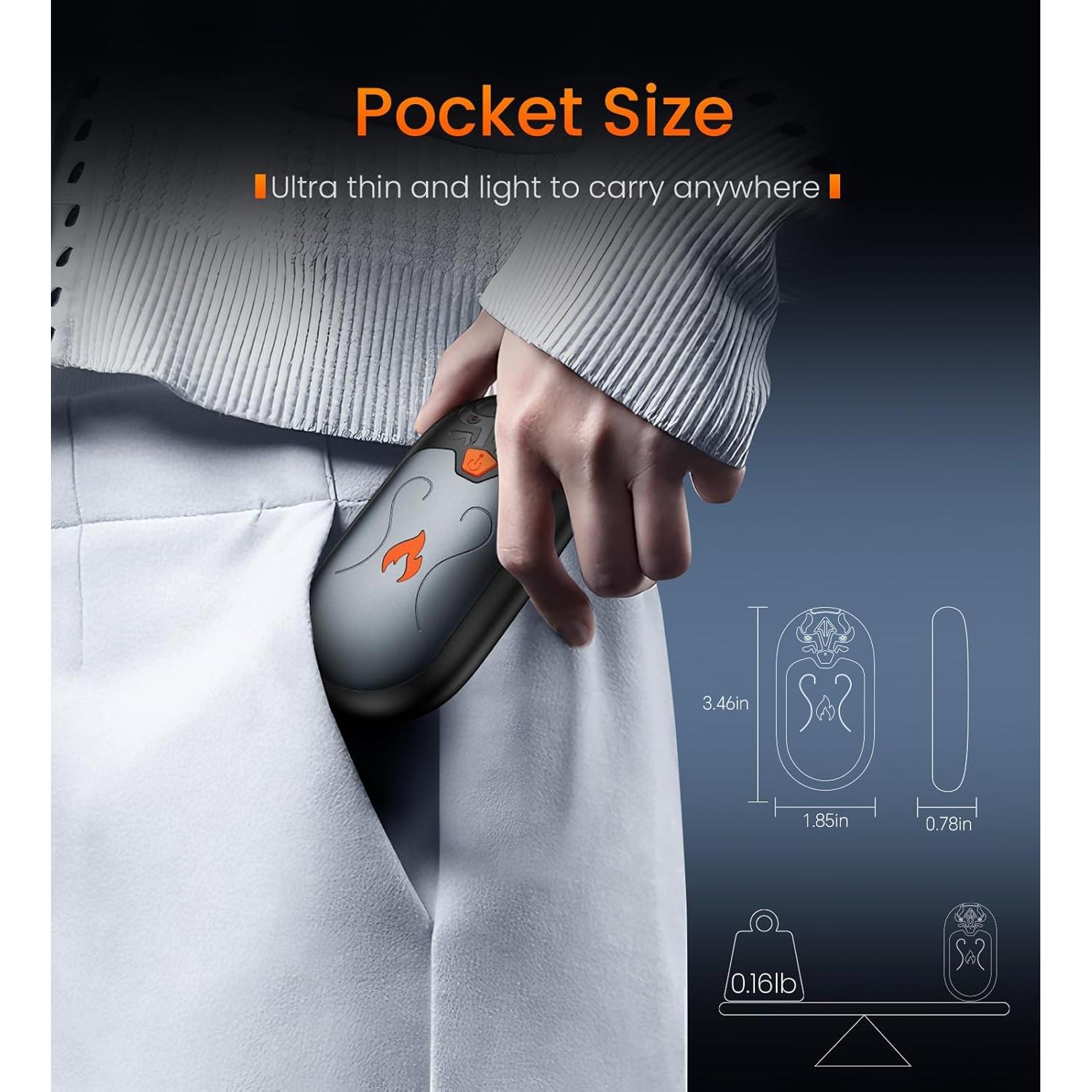 Calentadores de Manos Recargables HAWANA TT-09, 24h Calor