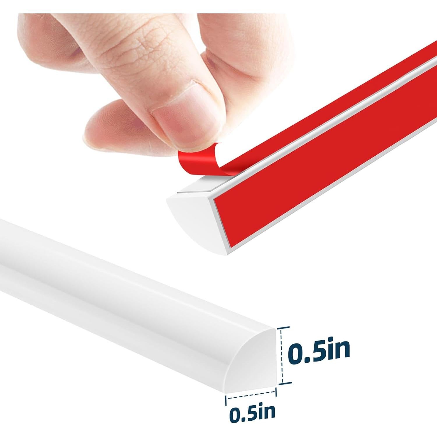 Moldura de esquina flexible AxPower 149.86 cm blanca