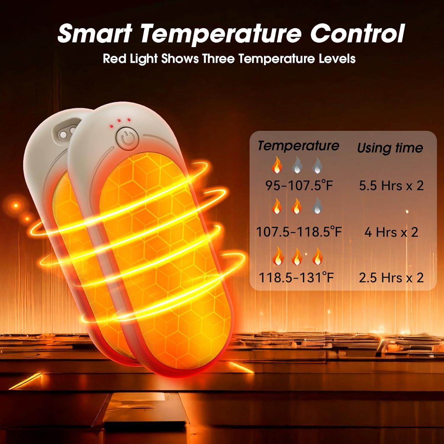 Calentadores de Manos Recargables TempBliss N6 10000mAh 2 Pcs