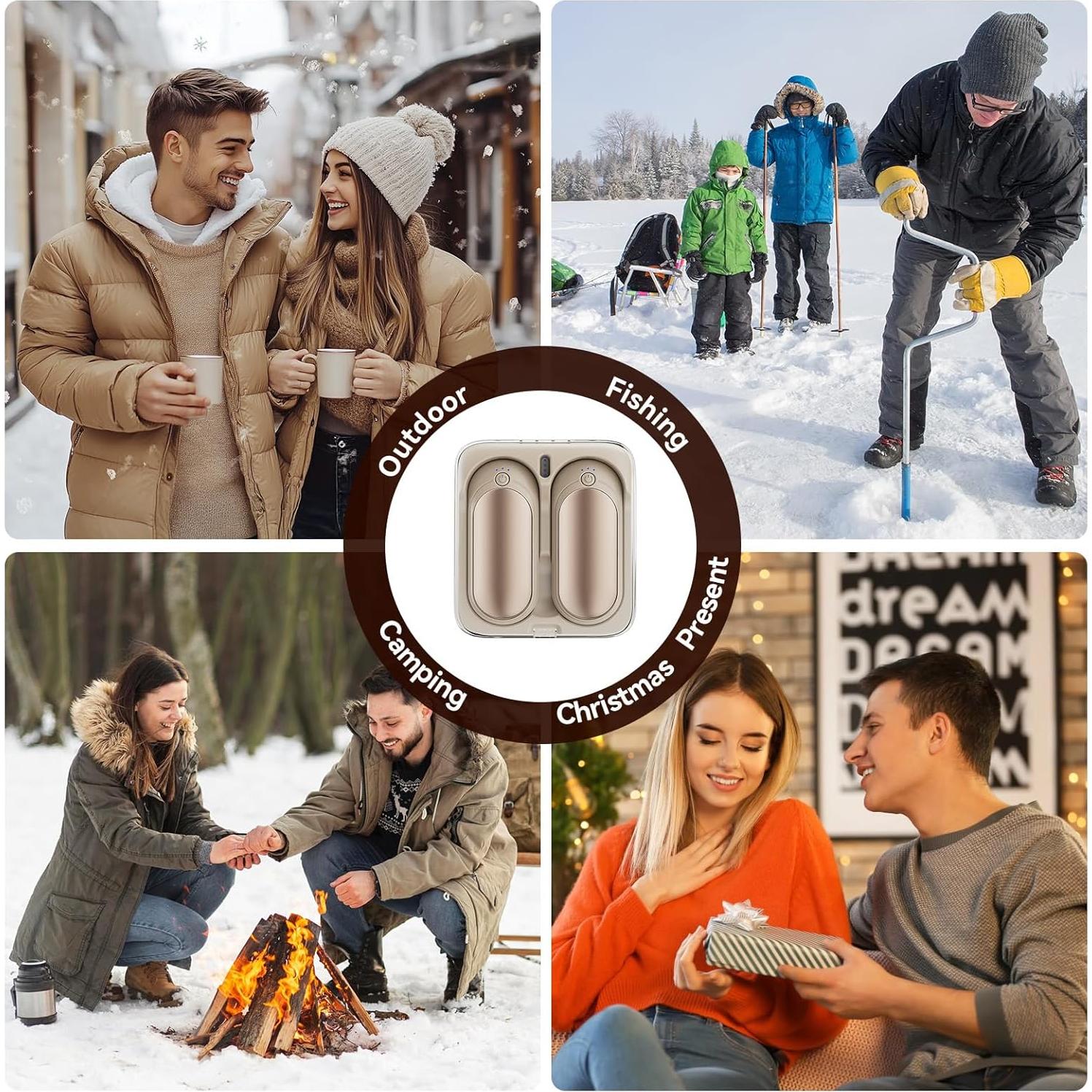 Calentadores de Manos Recargables TempBliss N6 10000mAh 2 Pcs