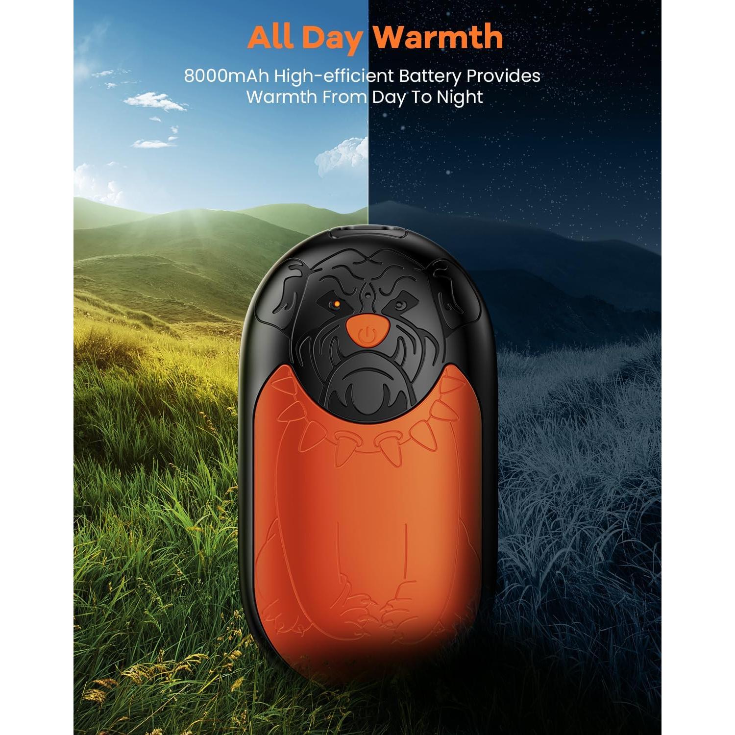 Calentadores de Manos Recargables AJVV TT-10 8000mAh 2 Piezas