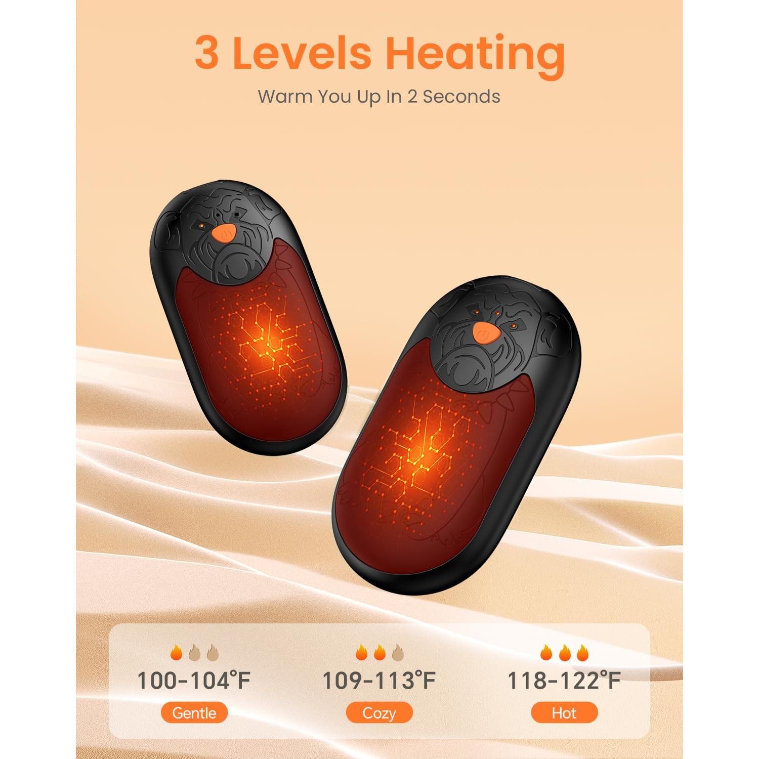 Calentadores de Manos Recargables AJVV TT-10 8000mAh 2 Piezas