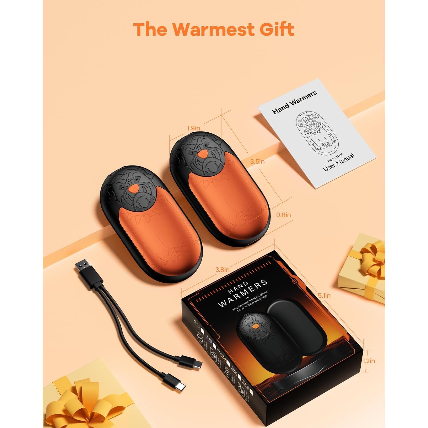 Calentadores de Manos Recargables AJVV TT-10 8000mAh 2 Piezas