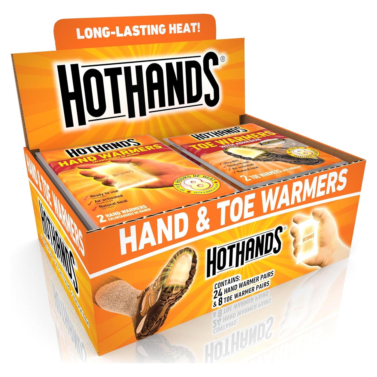 Calentadores de Manos y Dedos HotHands - 24 Pares + 8 Pares