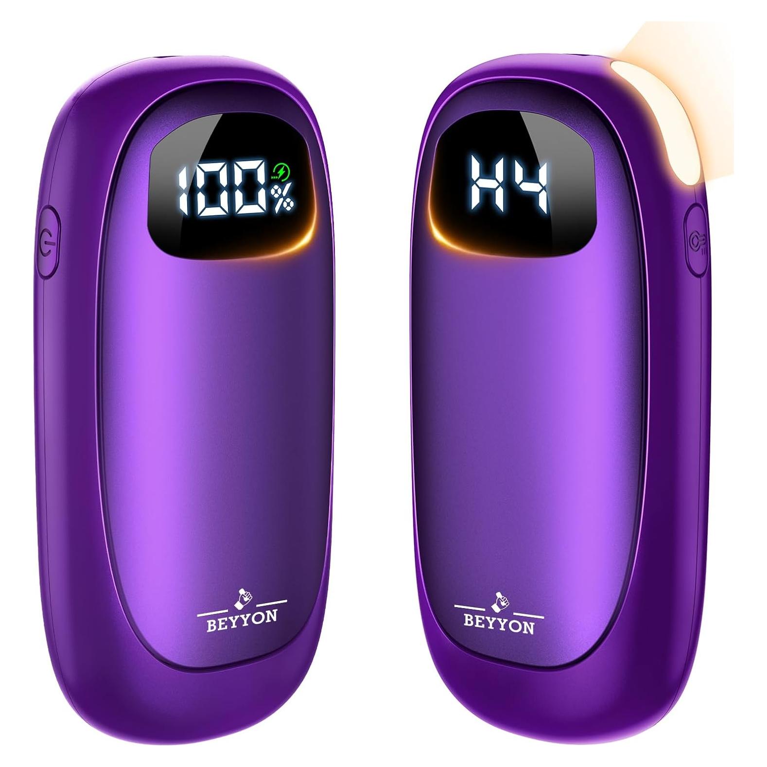Calentadores de Manos Recargables BEYYON 6000mAh Doble Lado LED
