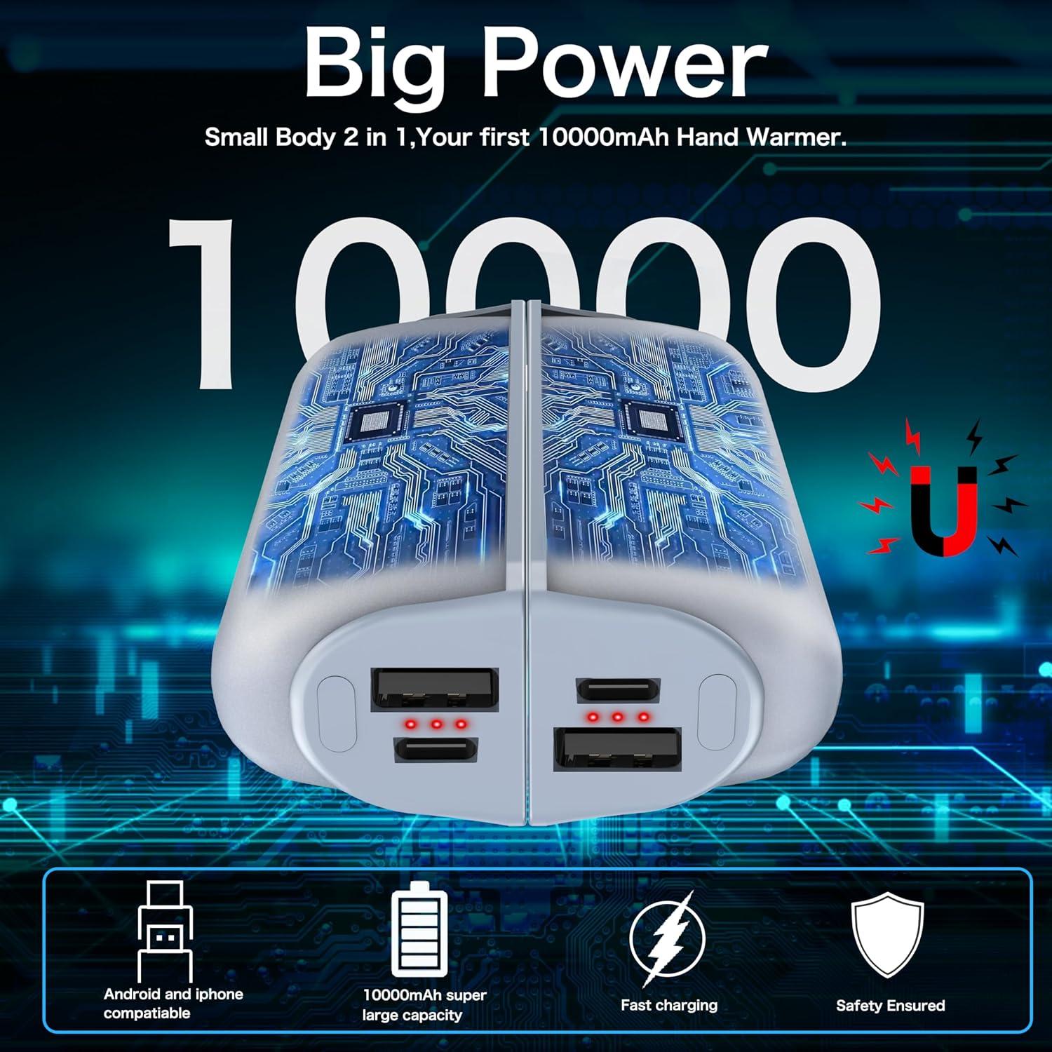 Calentadores de Manos Recargables INNOPAW OT-83 10000mAh