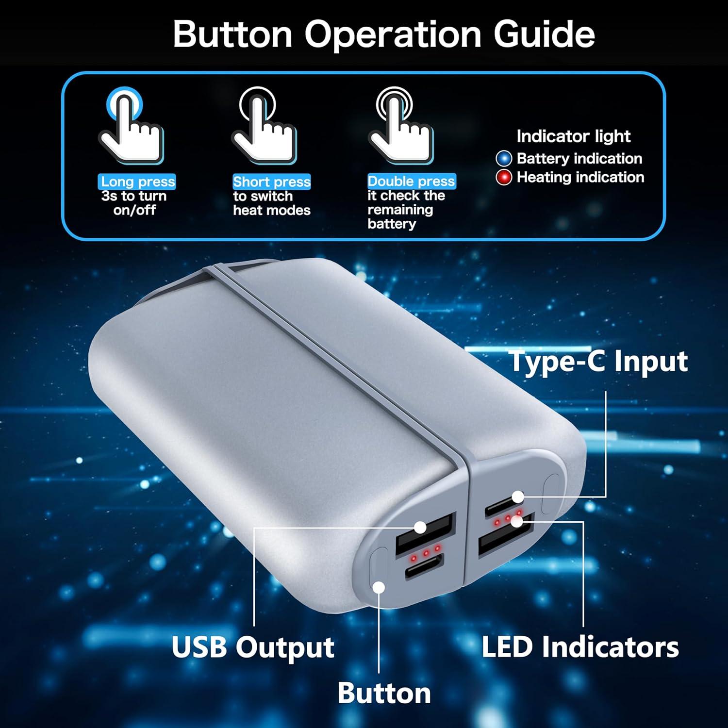 Calentadores de Manos Recargables INNOPAW OT-83 10000mAh