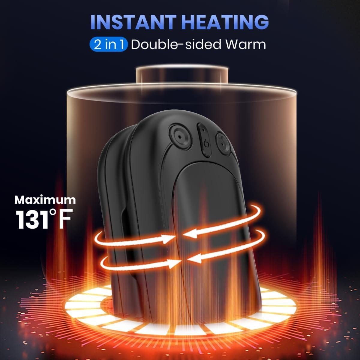 Calentadores de Manos Recargables SECHKISS 5000mAh 2-Pack