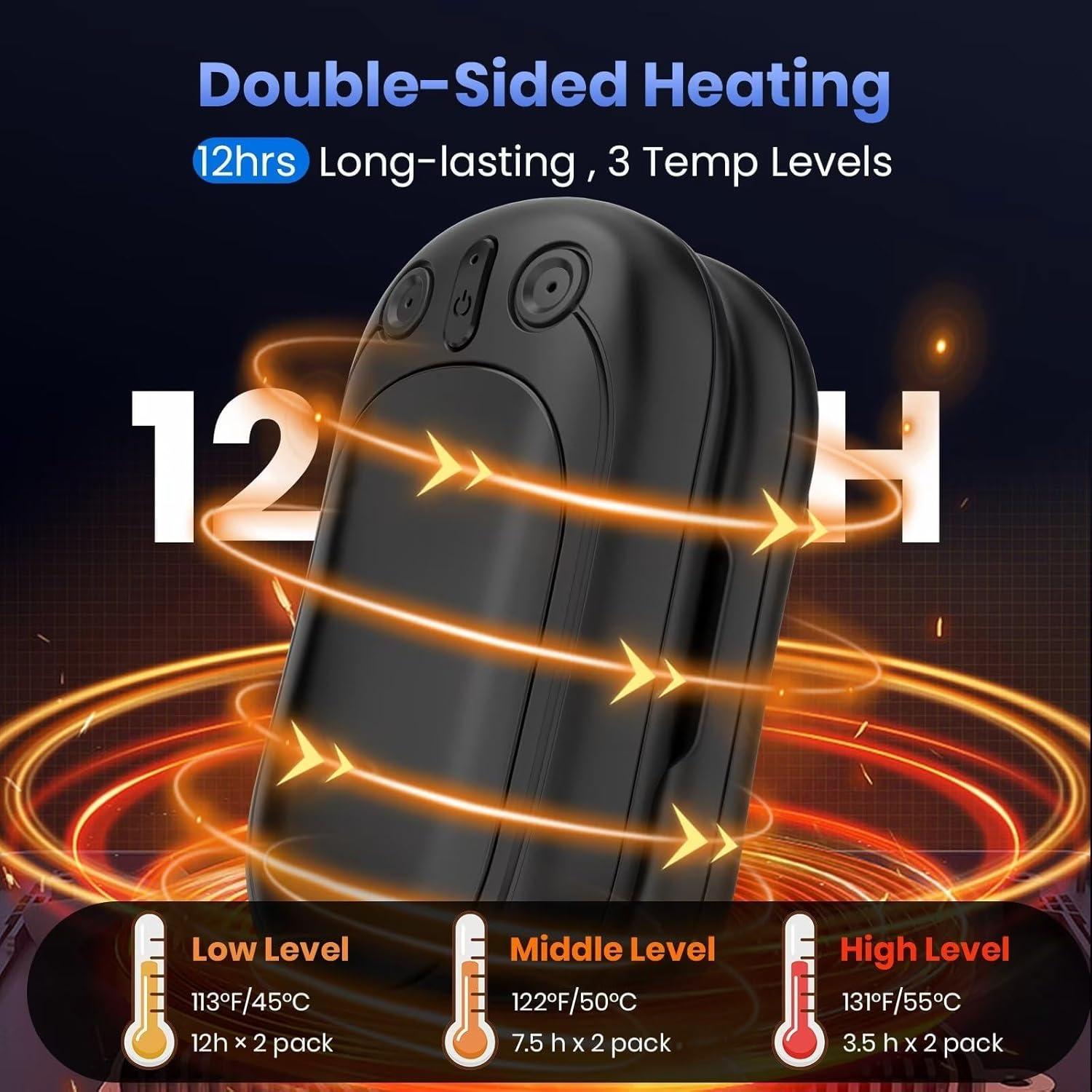 Calentadores de Manos Recargables SECHKISS 5000mAh 2-Pack