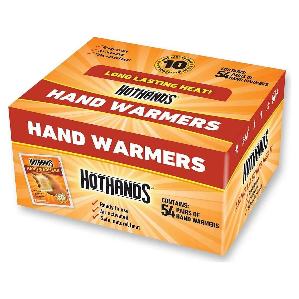 Calentadores de Manos HotHands - 54 Pares Desechables Inodoros