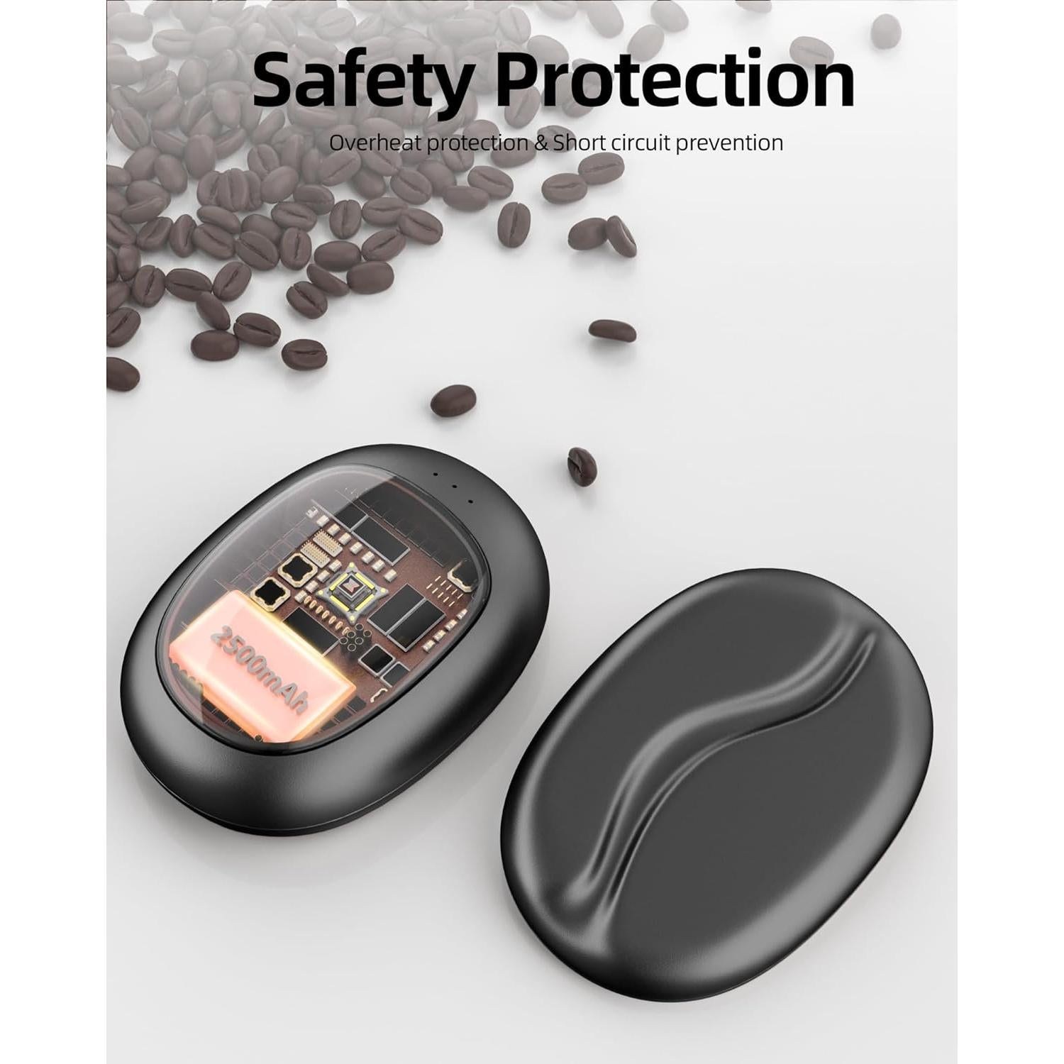 Calentador de Manos Recargable FrSara FSR-Q26 Negro 4000mAh