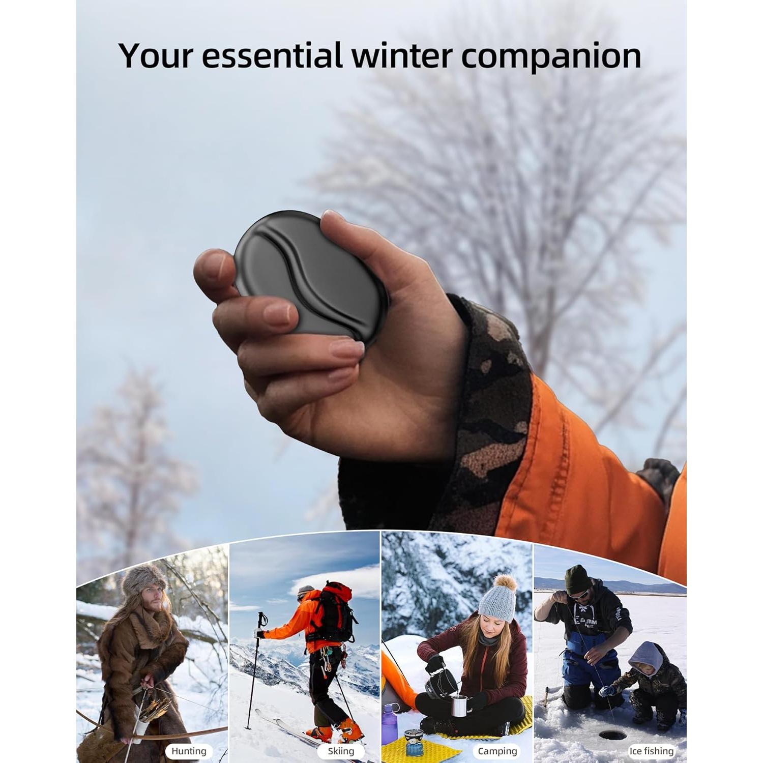 Calentador de Manos Recargable FrSara FSR-Q26 Negro 4000mAh