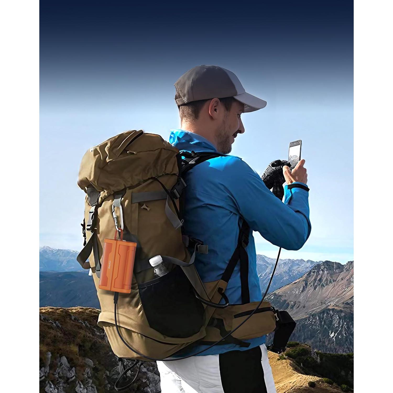 Calentadores de Manos Recargables EasyAcc 10000mAh Naranja