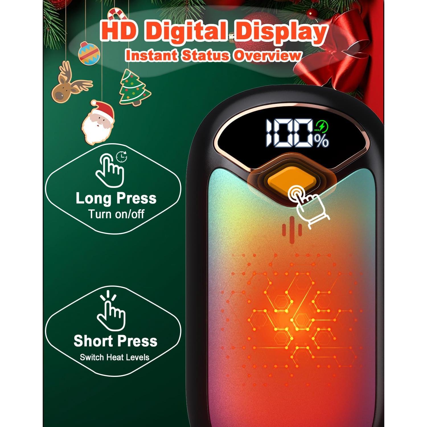 Calentadores de Manos Recargables BEYYON B PG02 - 2 Unidades USB