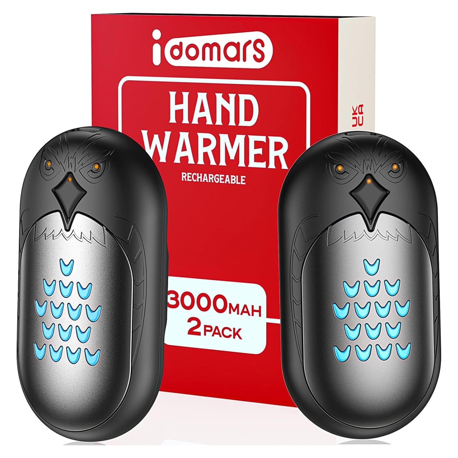 Calentador de Manos Eléctrico Idomars 6000mAh 20h Negro