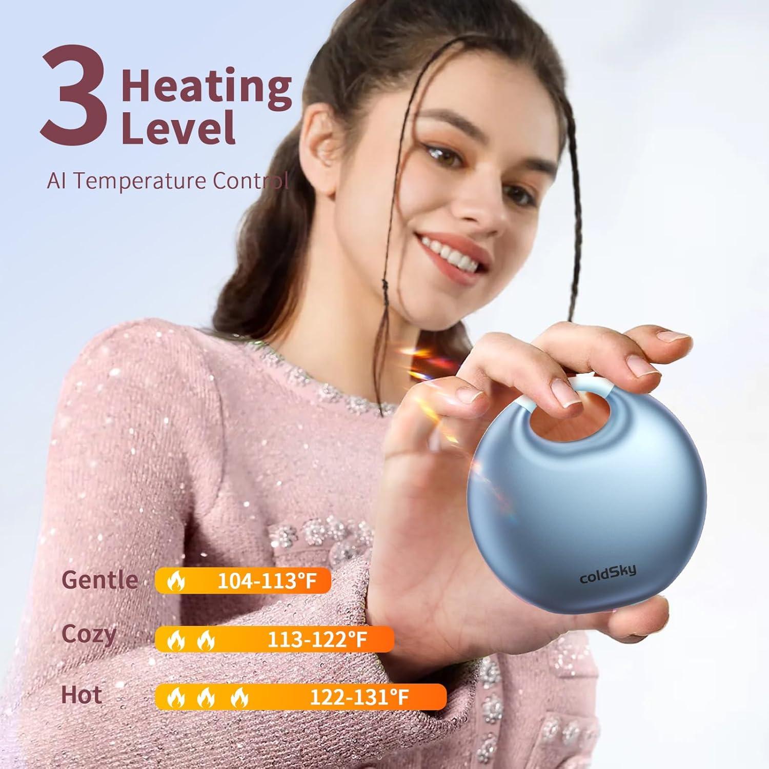 Calentador de Manos Eléctrico coldSky YL129 4000mAh Azul