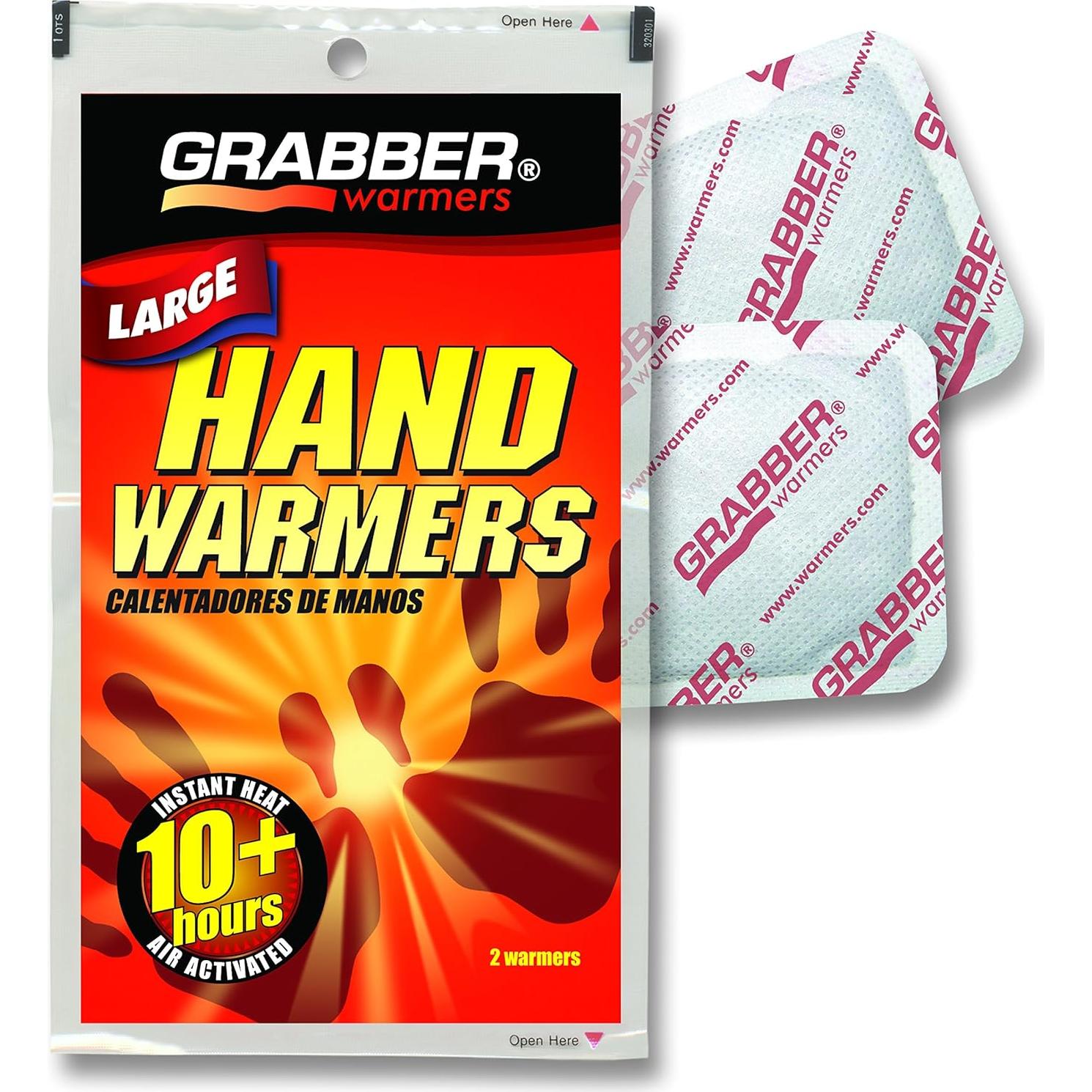 Calentadores de Manos Grabber, 40 Pares, 7.62x7.62cm, Uso Único