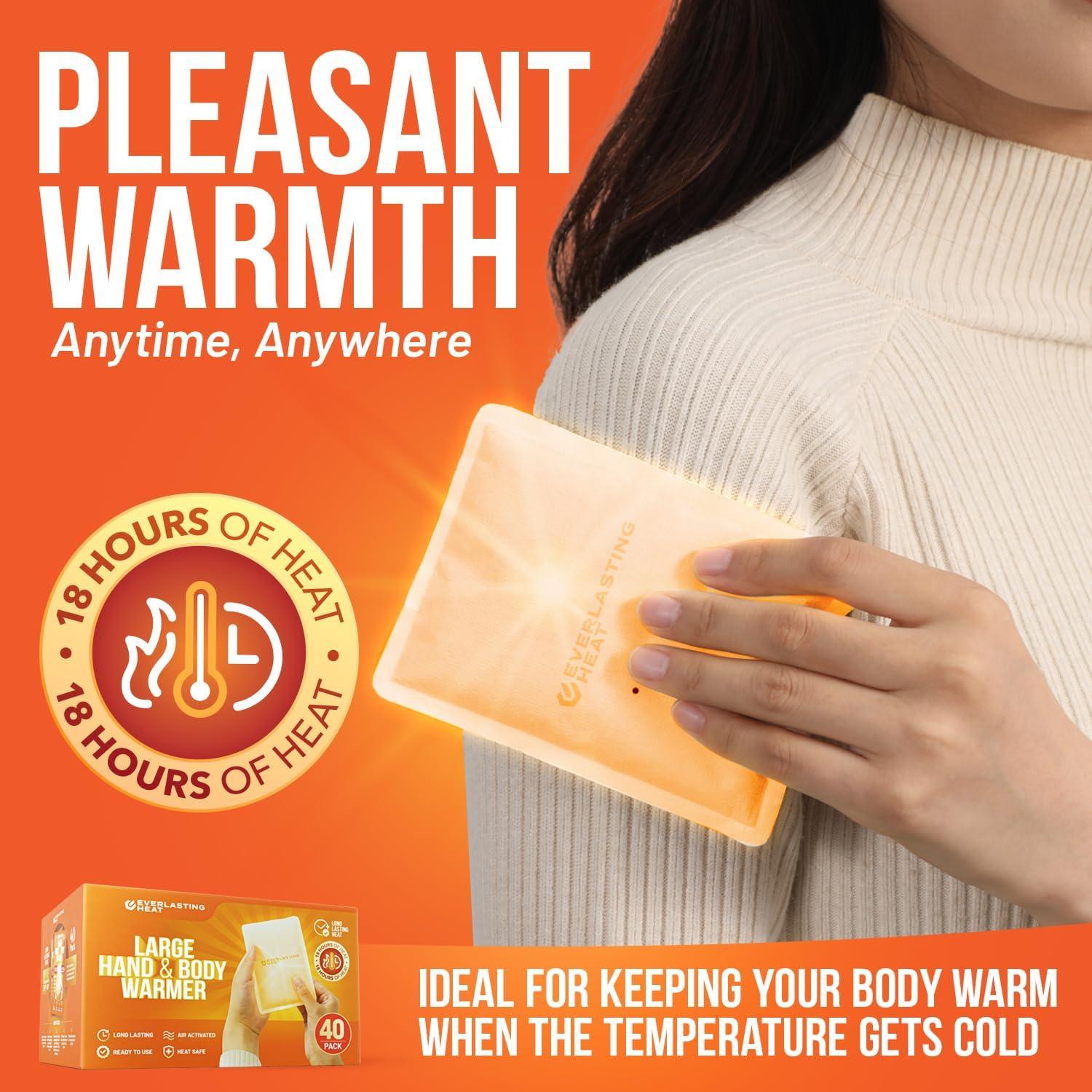 Calentadores de Manos y Cuerpo XL Everlasting Heat - 40 Pares